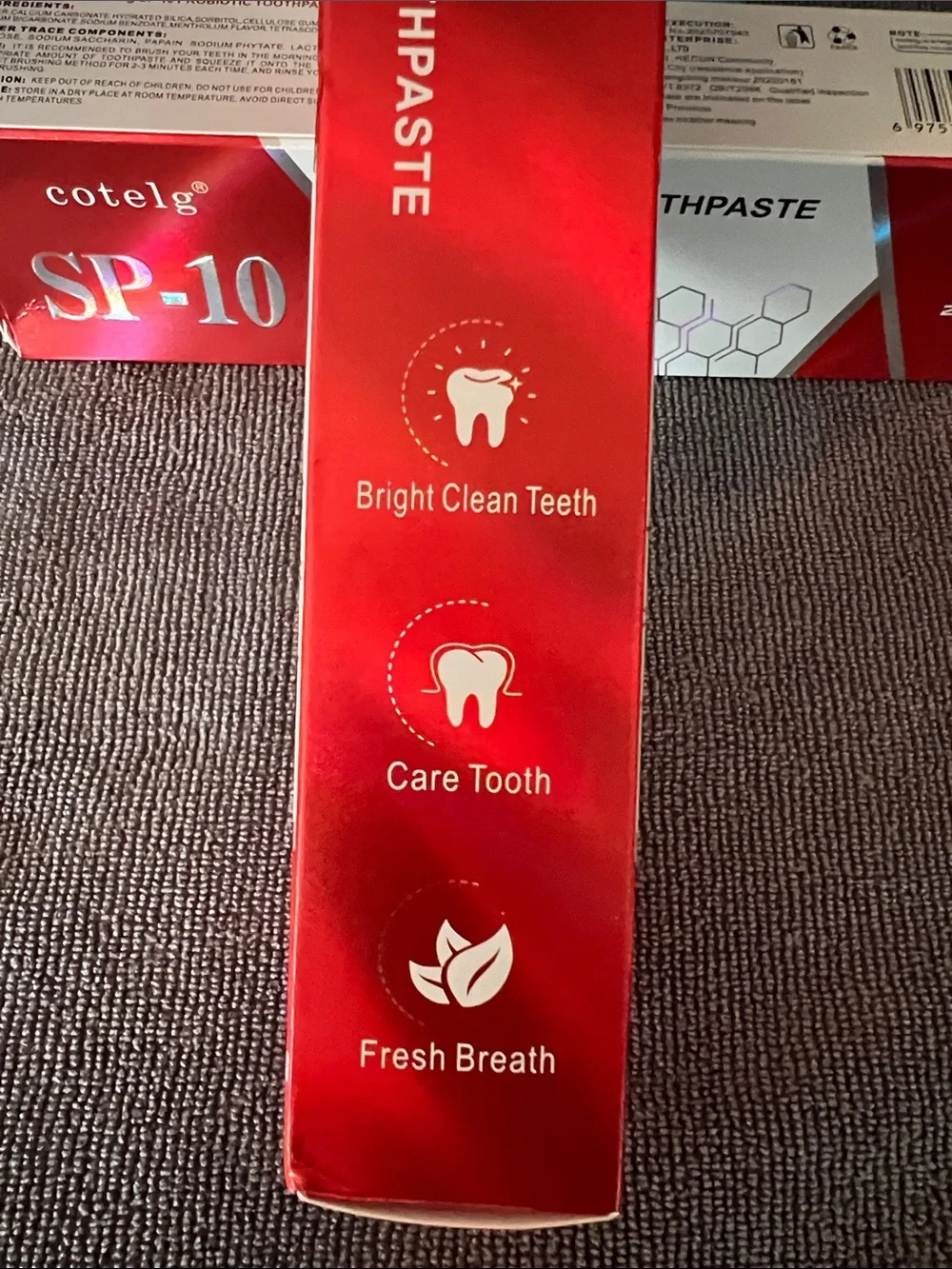 cotelg SP-10 Probiotic Toothpaste Bright Whitening plus tongue brushes. 3/$25